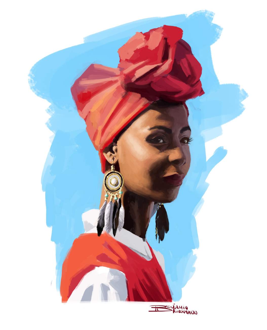 Portrait of an African woman