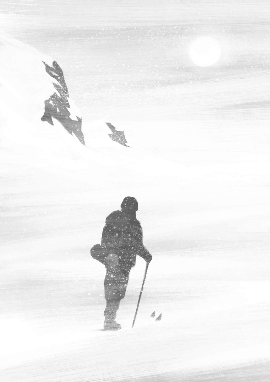 Friluftsliv in de lage landen: snowstorm